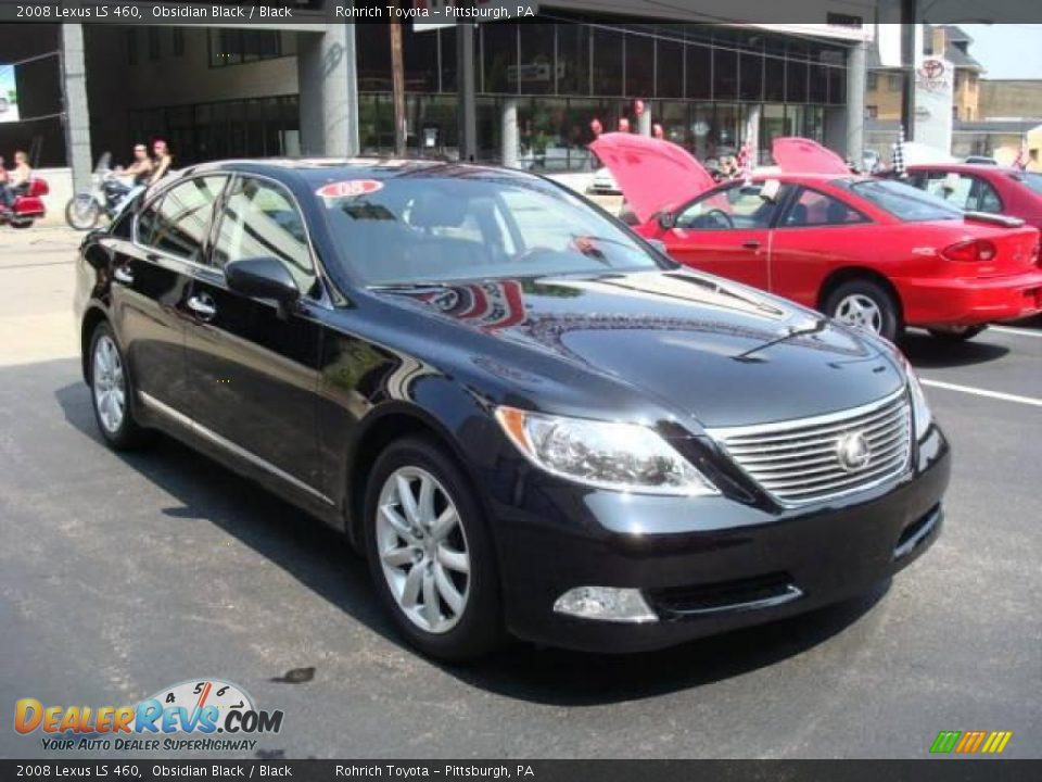 2008 Lexus LS 460 Obsidian Black / Black Photo #4