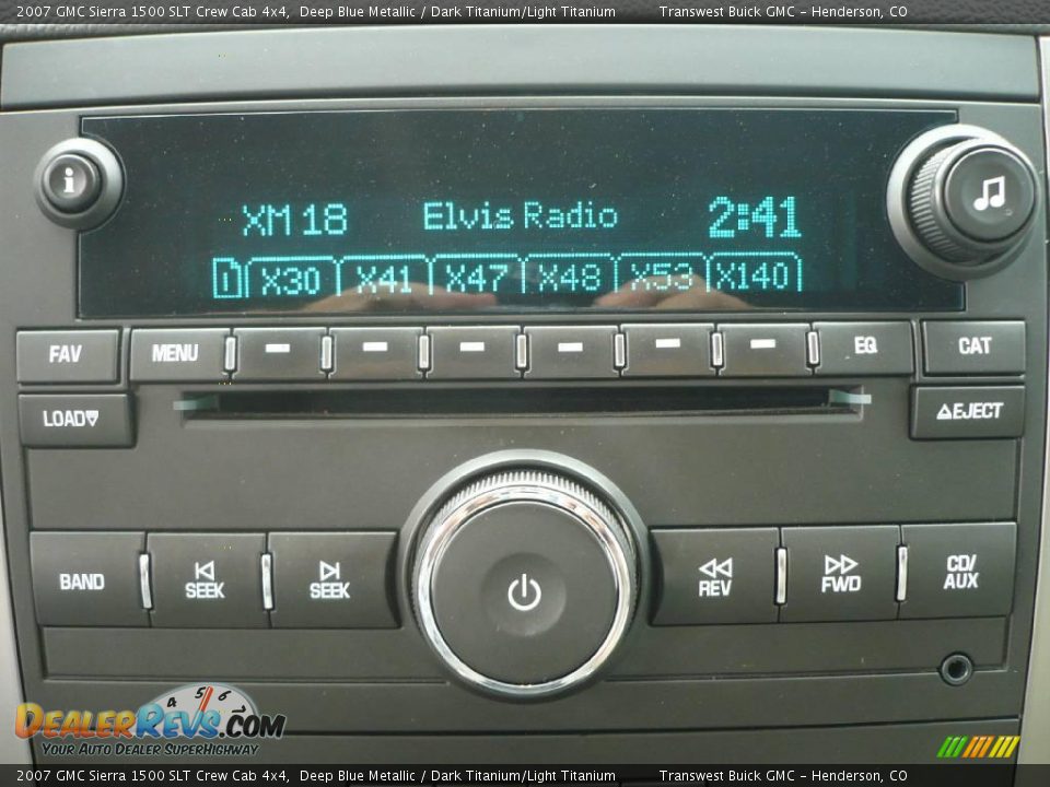 2007 GMC Sierra 1500 SLT Crew Cab 4x4 Deep Blue Metallic / Dark Titanium/Light Titanium Photo #21
