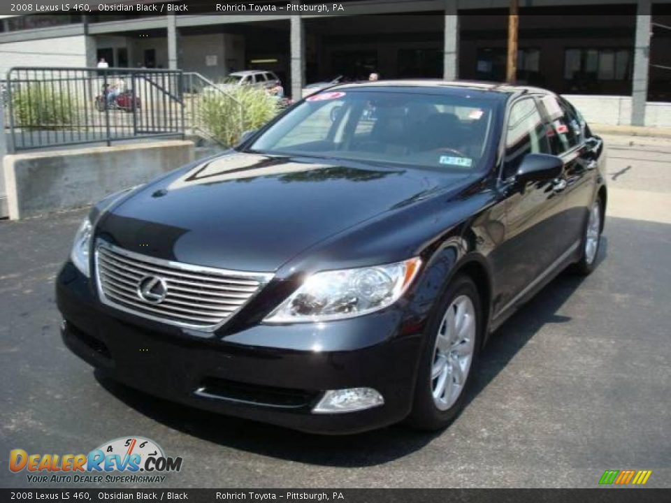 2008 Lexus LS 460 Obsidian Black / Black Photo #6