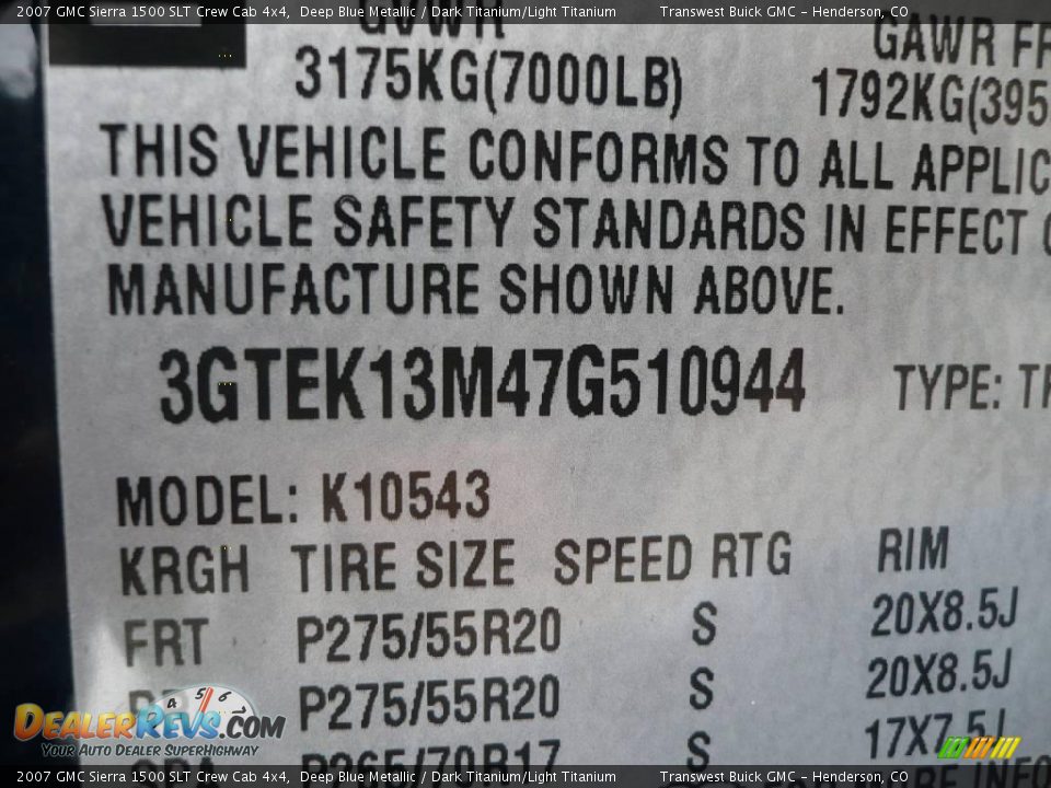 2007 GMC Sierra 1500 SLT Crew Cab 4x4 Deep Blue Metallic / Dark Titanium/Light Titanium Photo #26