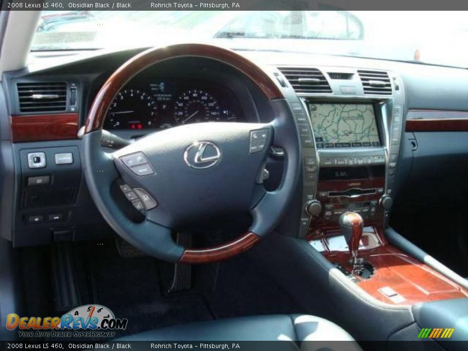 2008 Lexus LS 460 Obsidian Black / Black Photo #10