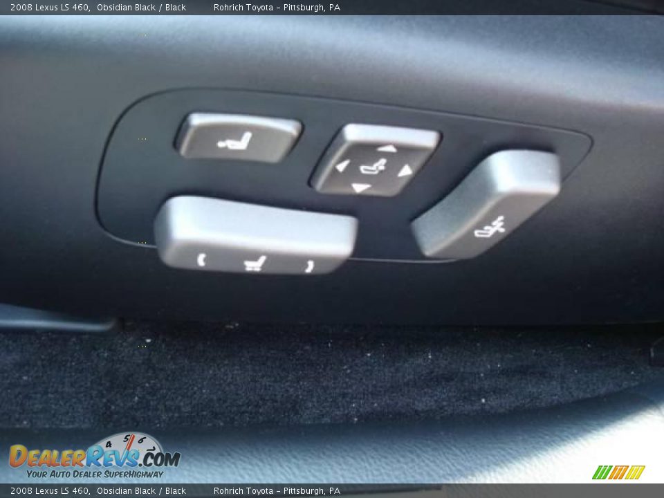 2008 Lexus LS 460 Obsidian Black / Black Photo #13