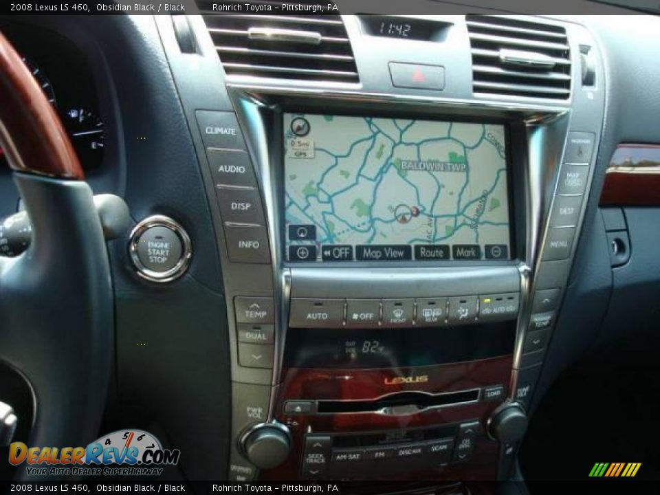2008 Lexus LS 460 Obsidian Black / Black Photo #16
