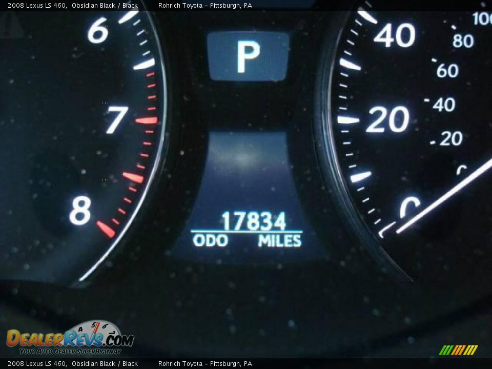 2008 Lexus LS 460 Obsidian Black / Black Photo #18