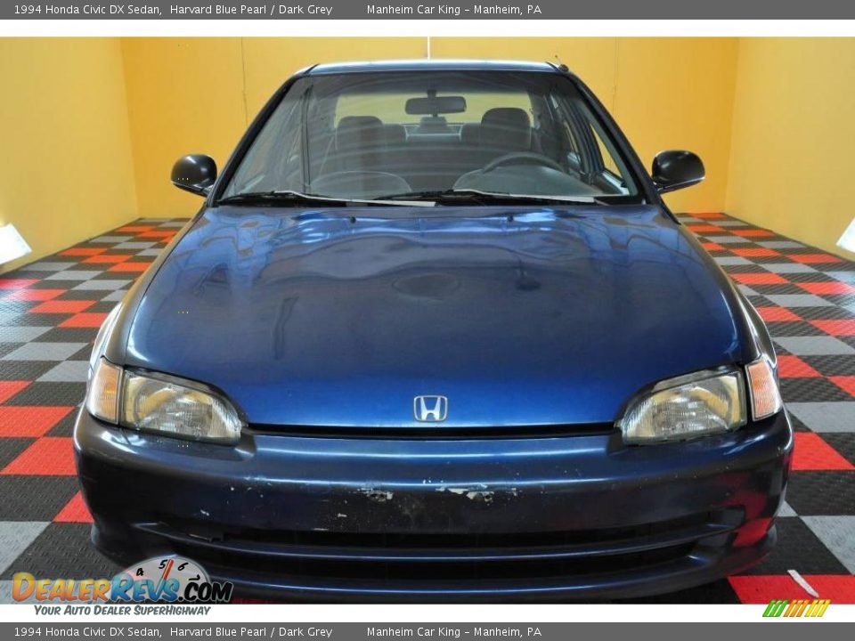 1994 Honda Civic DX Sedan Harvard Blue Pearl / Dark Grey Photo #2