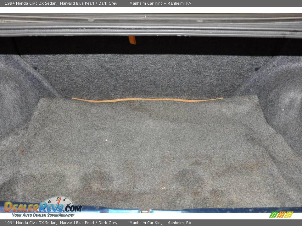 1994 Honda Civic DX Sedan Harvard Blue Pearl / Dark Grey Photo #13