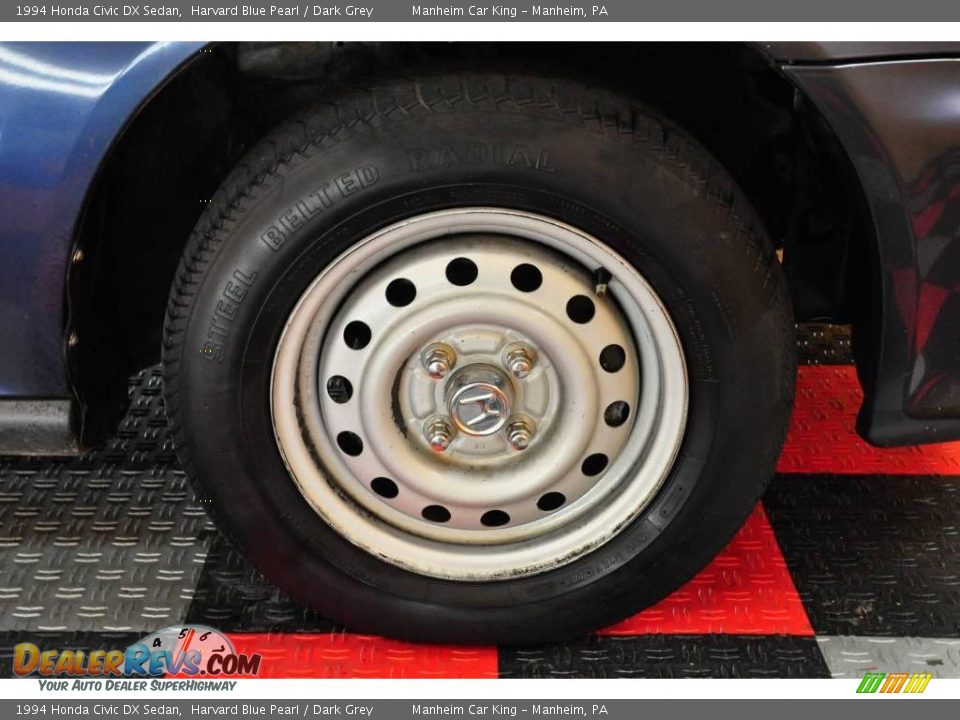 1994 Honda Civic DX Sedan Harvard Blue Pearl / Dark Grey Photo #16