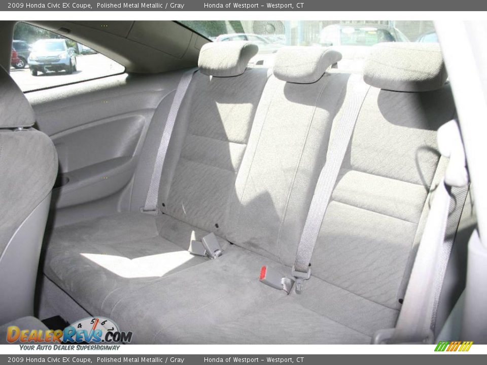 2009 Honda Civic EX Coupe Polished Metal Metallic / Gray Photo #14