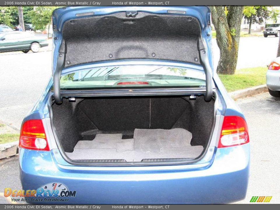2006 Honda Civic EX Sedan Atomic Blue Metallic / Gray Photo #7