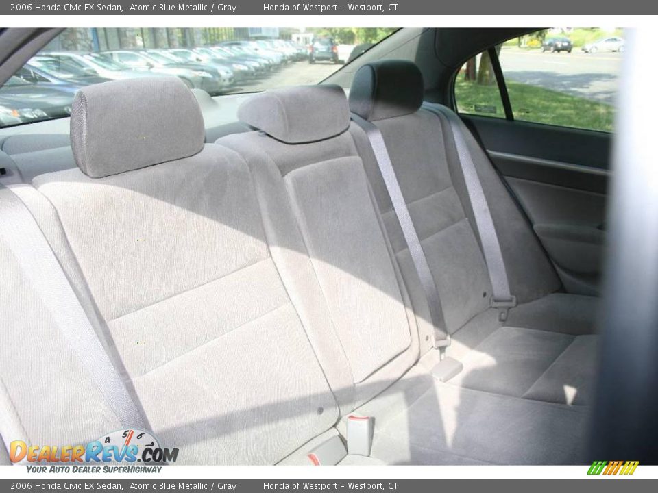 2006 Honda Civic EX Sedan Atomic Blue Metallic / Gray Photo #13