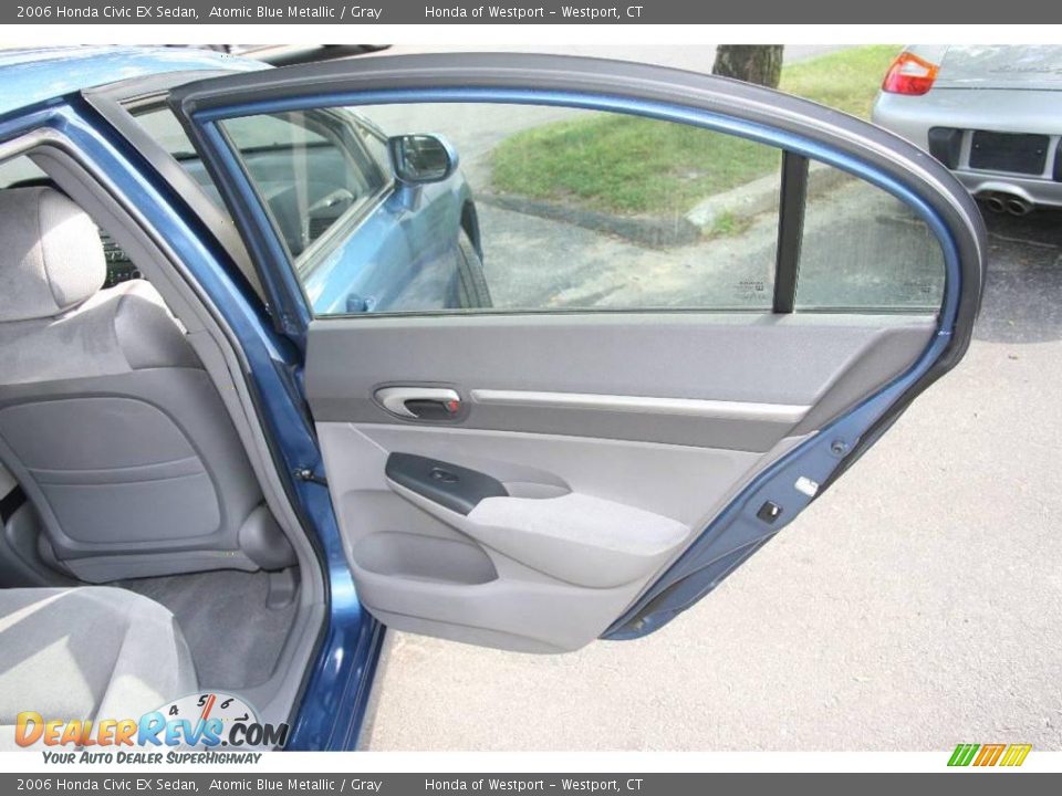 2006 Honda Civic EX Sedan Atomic Blue Metallic / Gray Photo #15