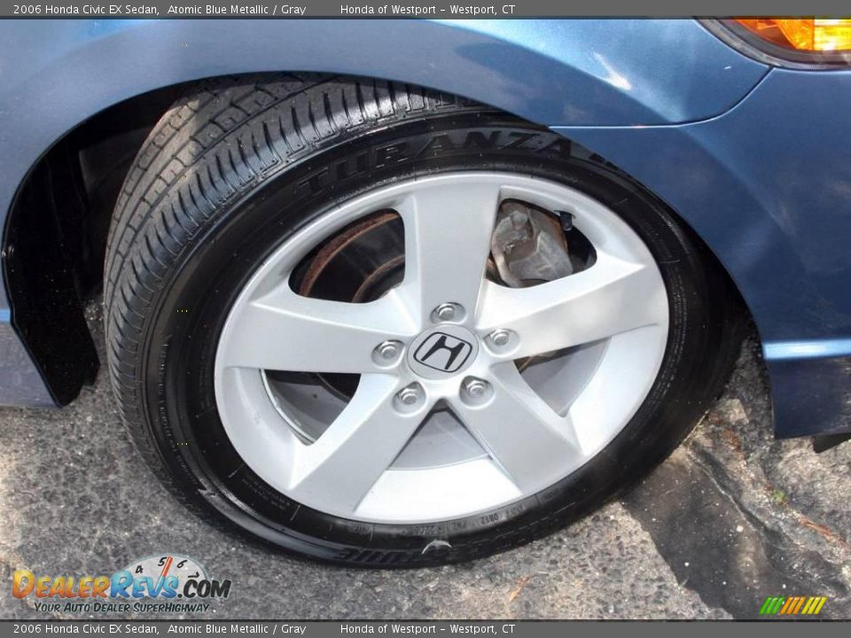 2006 Honda Civic EX Sedan Atomic Blue Metallic / Gray Photo #20