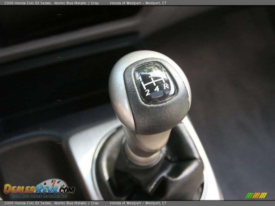 2006 Honda Civic EX Sedan Atomic Blue Metallic / Gray Photo #22