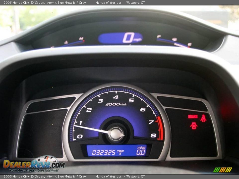 2006 Honda Civic EX Sedan Atomic Blue Metallic / Gray Photo #24