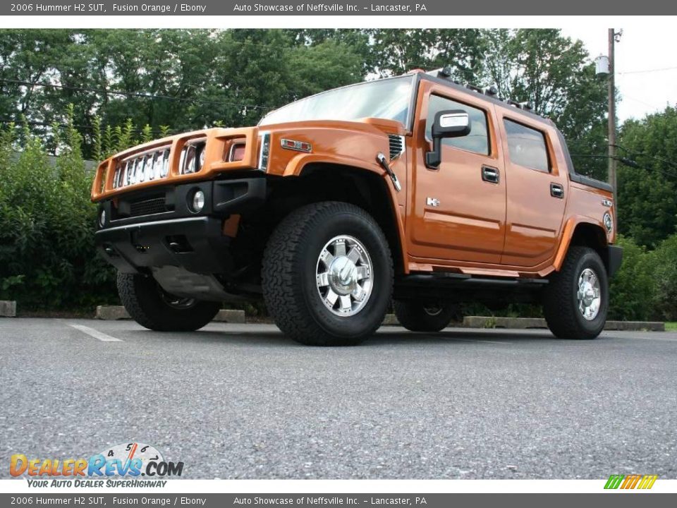 2006 Hummer H2 SUT Fusion Orange / Ebony Photo #3