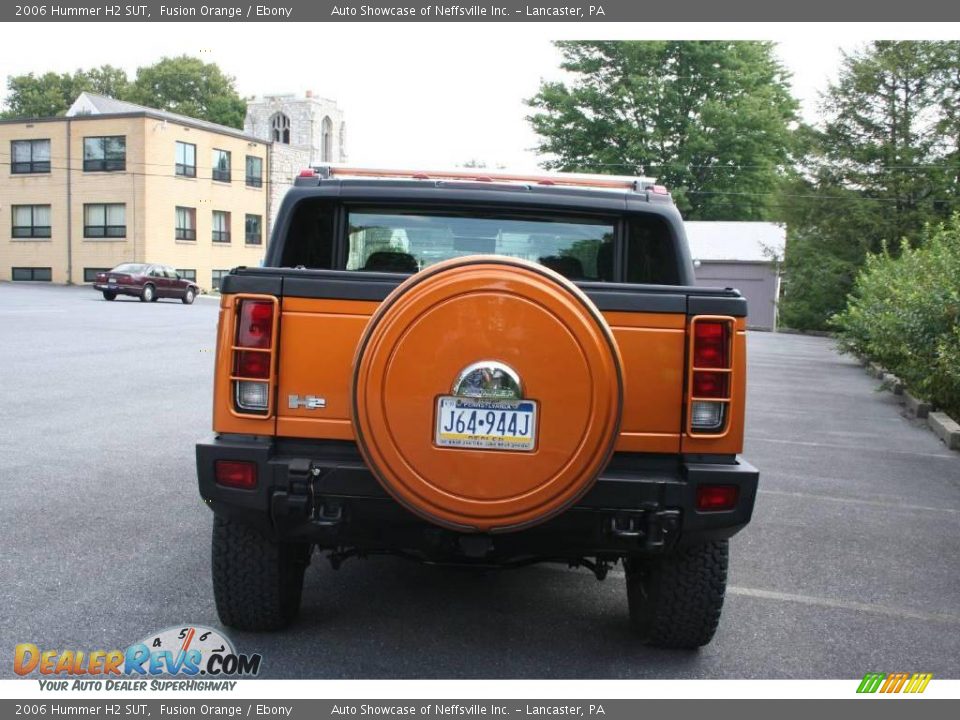 2006 Hummer H2 SUT Fusion Orange / Ebony Photo #6