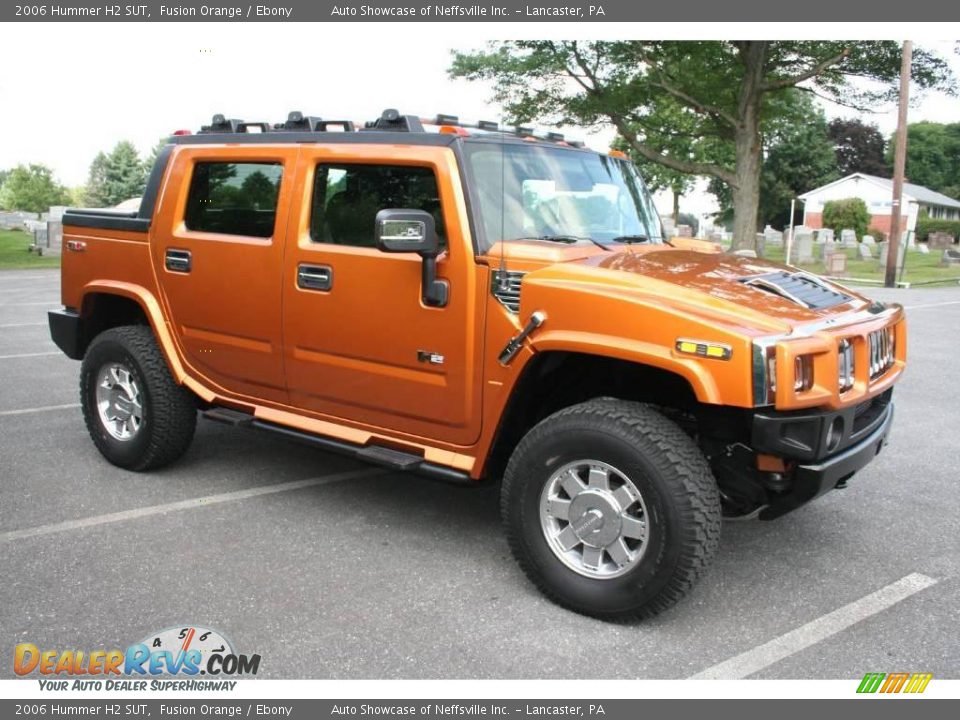 2006 Hummer H2 SUT Fusion Orange / Ebony Photo #8