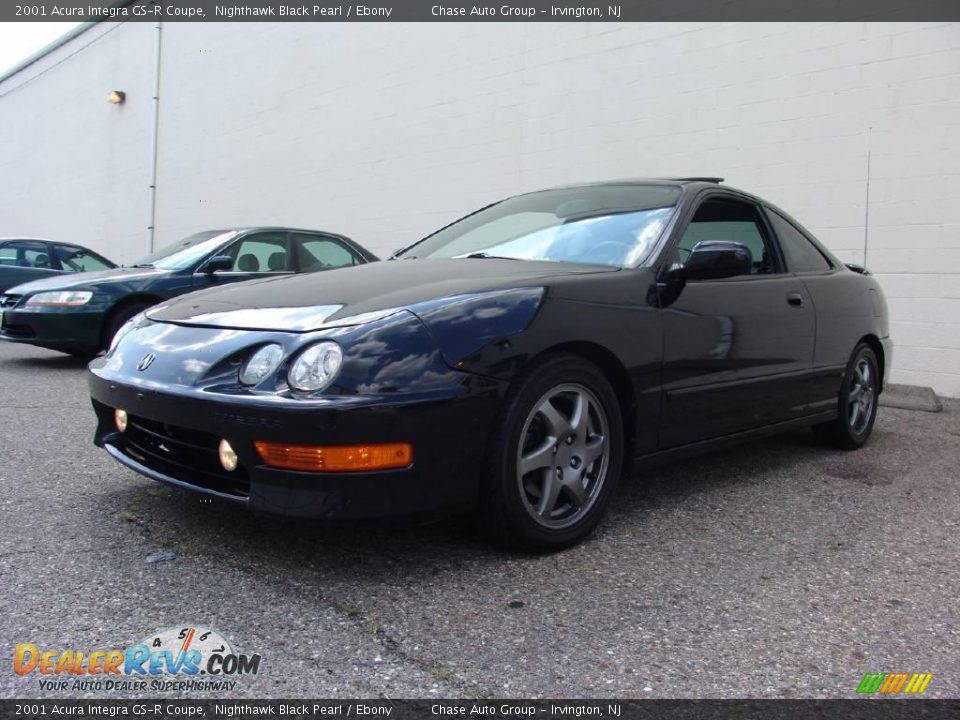 2001 Acura Integra GS-R Coupe Nighthawk Black Pearl / Ebony Photo #5