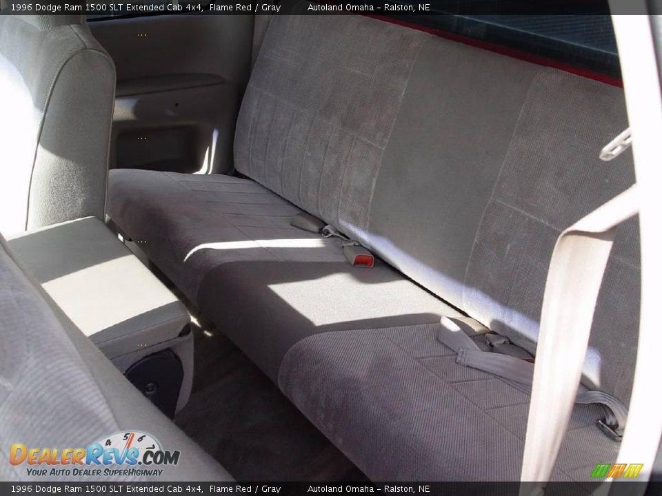 1996 Dodge Ram 1500 SLT Extended Cab 4x4 Flame Red / Gray Photo #12