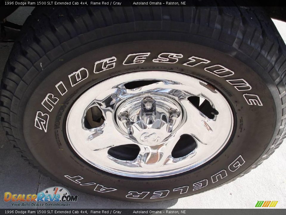 1996 Dodge Ram 1500 SLT Extended Cab 4x4 Flame Red / Gray Photo #19