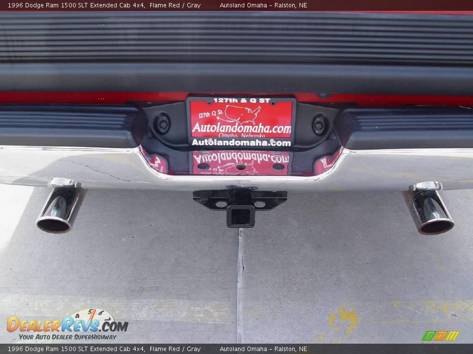 1996 Dodge Ram 1500 SLT Extended Cab 4x4 Flame Red / Gray Photo #28