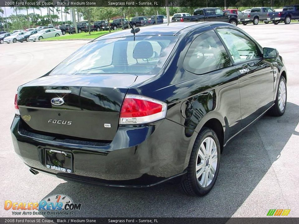 2008 Ford Focus SE Coupe Black / Medium Stone Photo #3