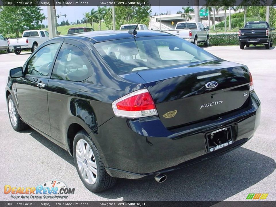 2008 Ford Focus SE Coupe Black / Medium Stone Photo #5