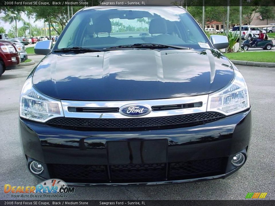 2008 Ford Focus SE Coupe Black / Medium Stone Photo #8