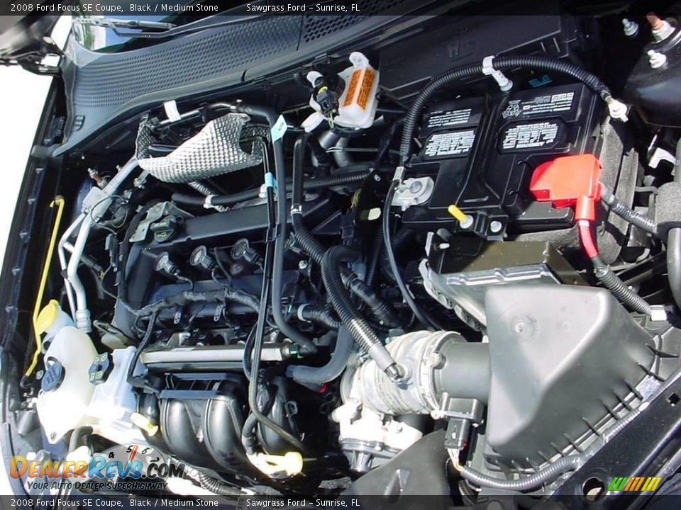 2008 Ford Focus SE Coupe Black / Medium Stone Photo #14