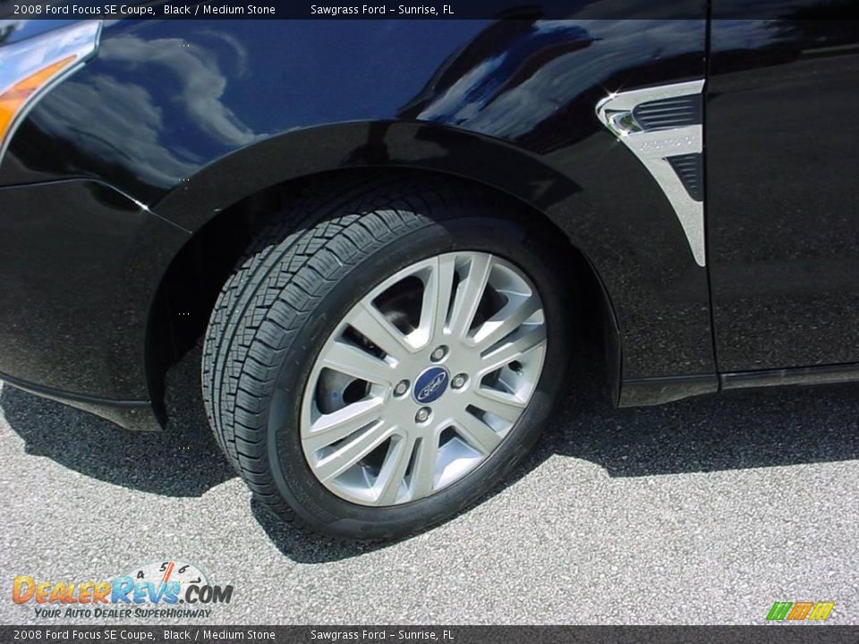 2008 Ford Focus SE Coupe Black / Medium Stone Photo #15