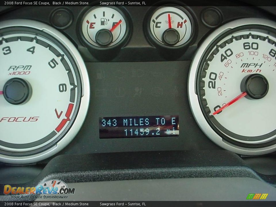 2008 Ford Focus SE Coupe Black / Medium Stone Photo #16