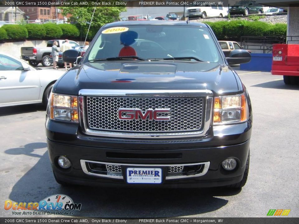 2008 GMC Sierra 1500 Denali Crew Cab AWD Onyx Black / Ebony Photo #1