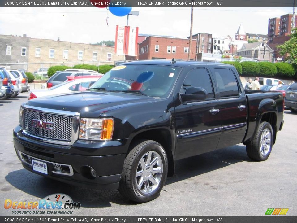 2008 GMC Sierra 1500 Denali Crew Cab AWD Onyx Black / Ebony Photo #2