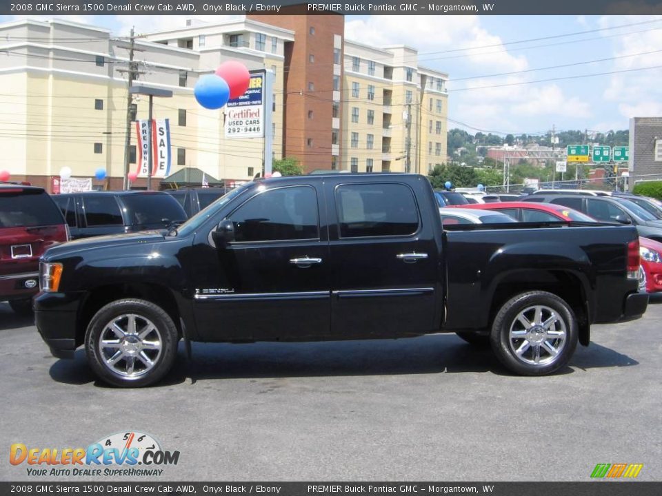 2008 GMC Sierra 1500 Denali Crew Cab AWD Onyx Black / Ebony Photo #3