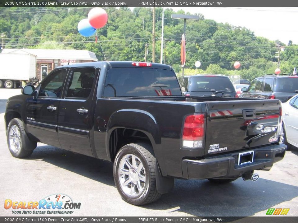 2008 GMC Sierra 1500 Denali Crew Cab AWD Onyx Black / Ebony Photo #4