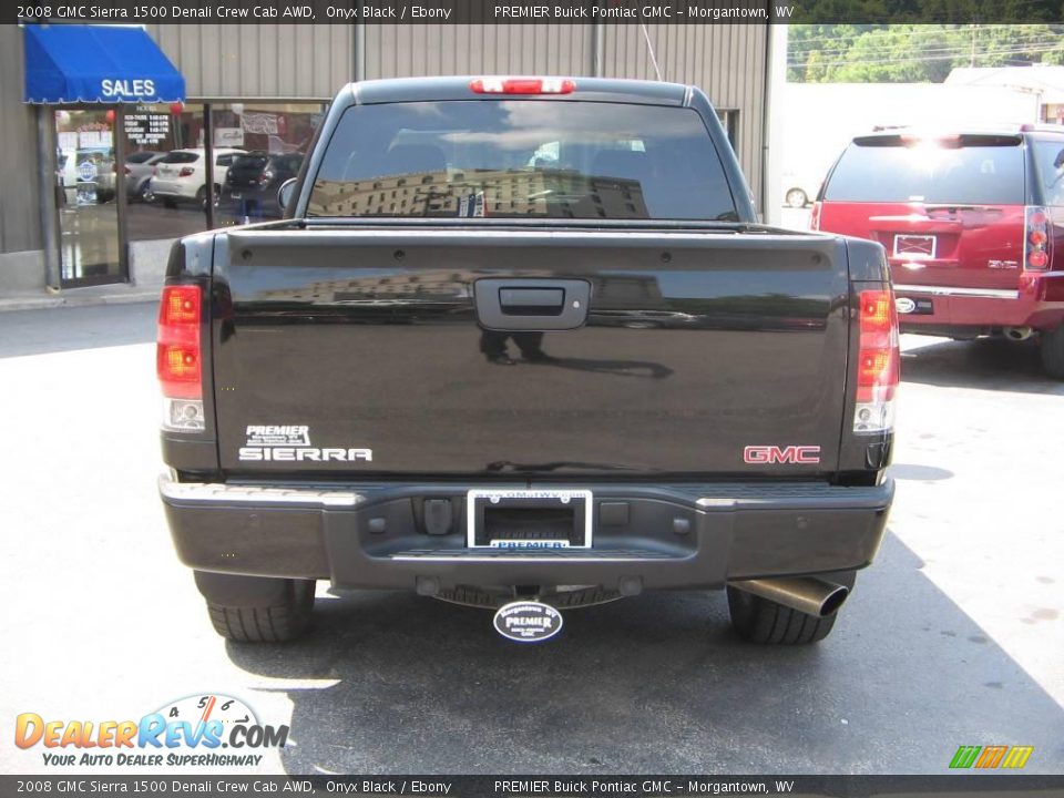 2008 GMC Sierra 1500 Denali Crew Cab AWD Onyx Black / Ebony Photo #5