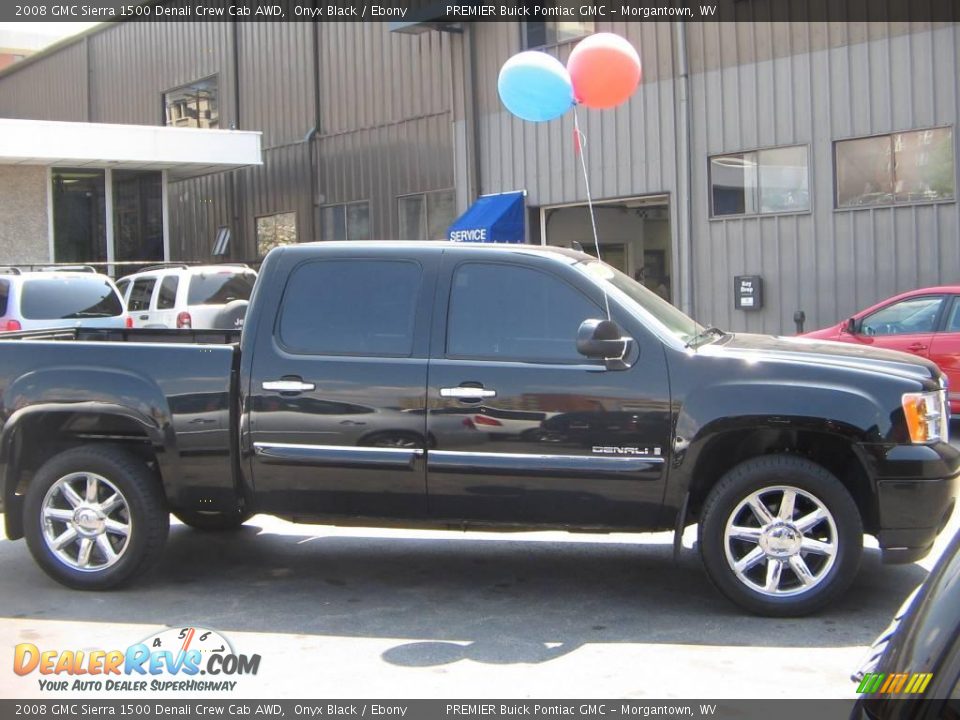 2008 GMC Sierra 1500 Denali Crew Cab AWD Onyx Black / Ebony Photo #7