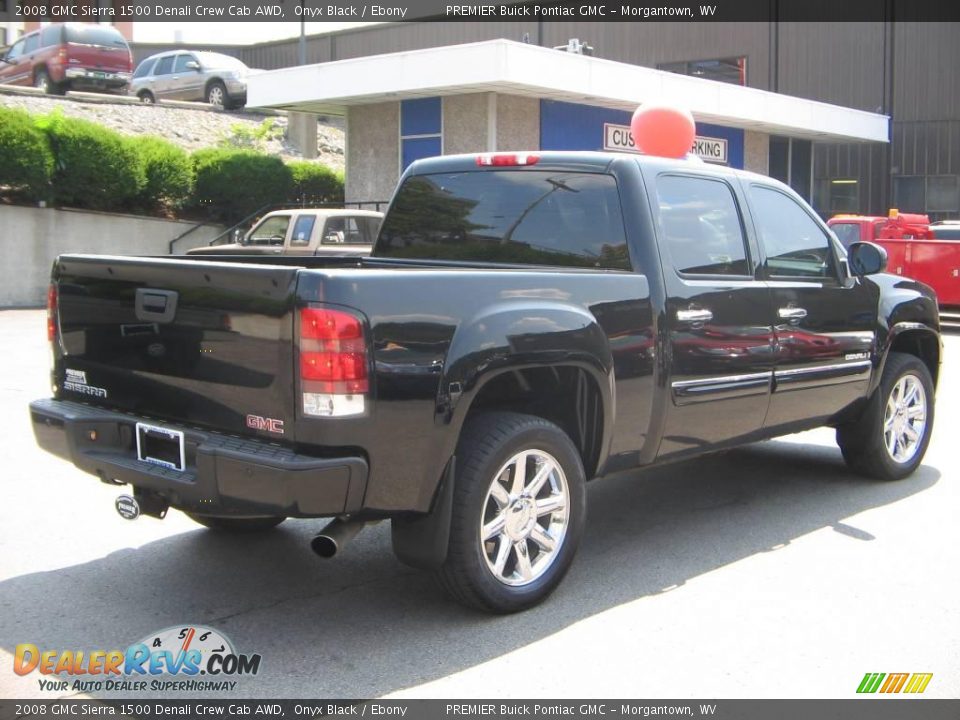 2008 GMC Sierra 1500 Denali Crew Cab AWD Onyx Black / Ebony Photo #8