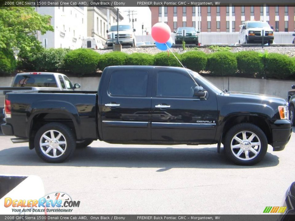 2008 GMC Sierra 1500 Denali Crew Cab AWD Onyx Black / Ebony Photo #9
