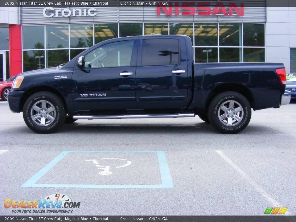 2009 Nissan Titan SE Crew Cab Majestic Blue / Charcoal Photo #1