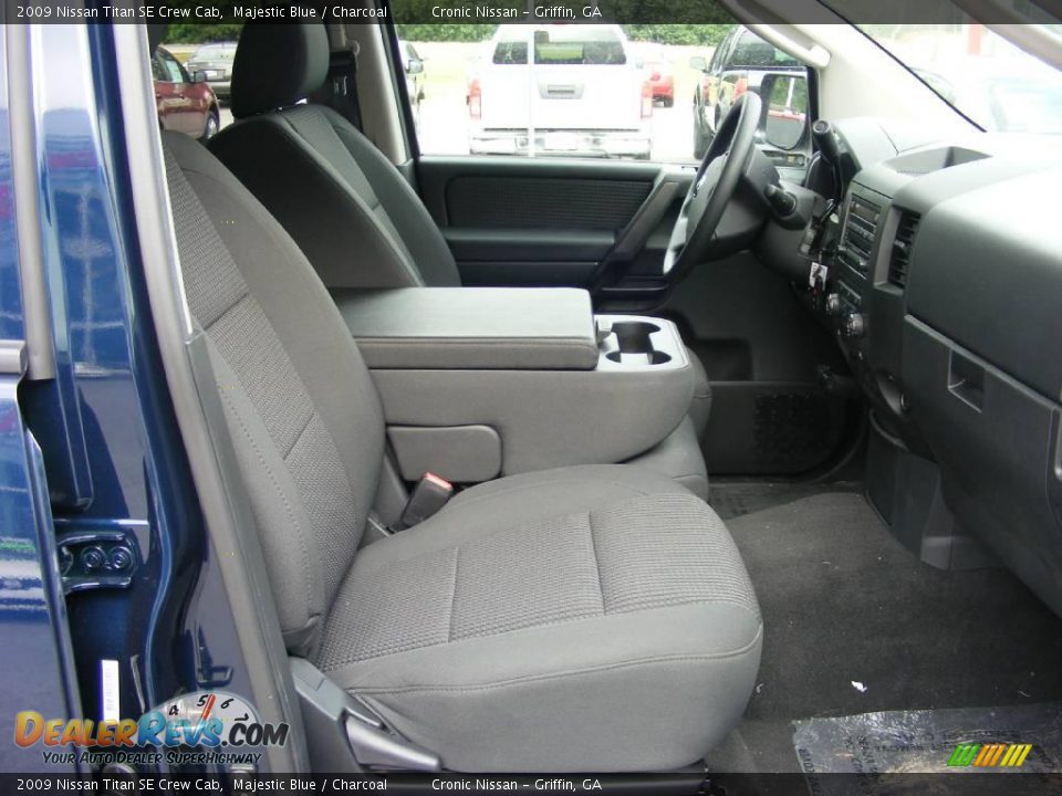 2009 Nissan Titan SE Crew Cab Majestic Blue / Charcoal Photo #15