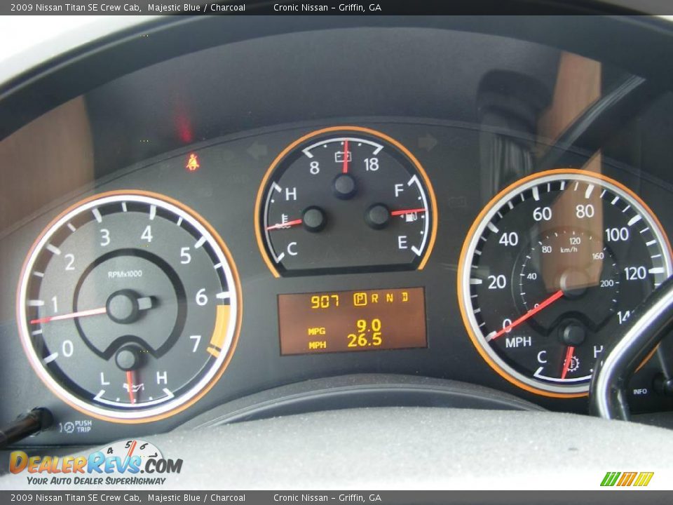 2009 Nissan Titan SE Crew Cab Majestic Blue / Charcoal Photo #18