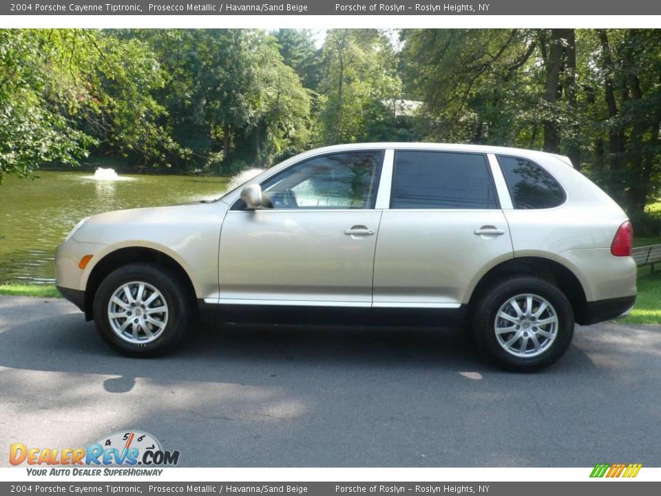 2004 Porsche Cayenne Tiptronic Prosecco Metallic / Havanna/Sand Beige Photo #3