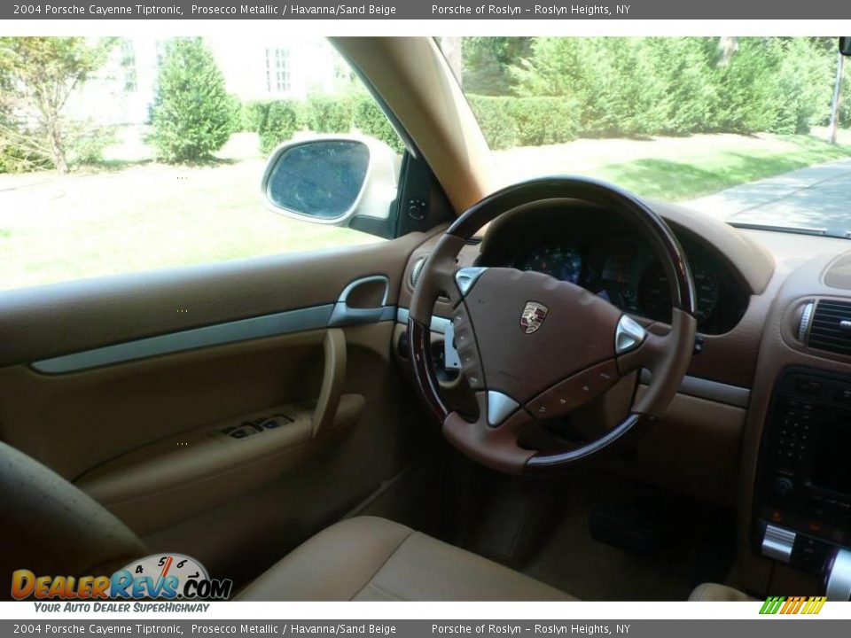 2004 Porsche Cayenne Tiptronic Prosecco Metallic / Havanna/Sand Beige Photo #11