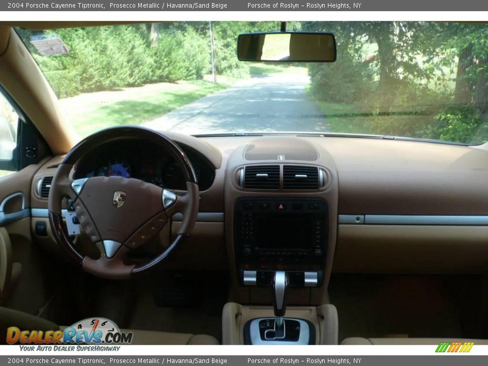 2004 Porsche Cayenne Tiptronic Prosecco Metallic / Havanna/Sand Beige Photo #12