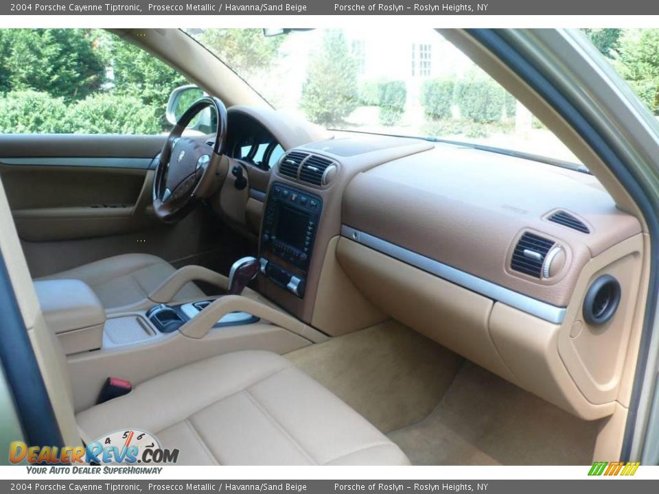 2004 Porsche Cayenne Tiptronic Prosecco Metallic / Havanna/Sand Beige Photo #15
