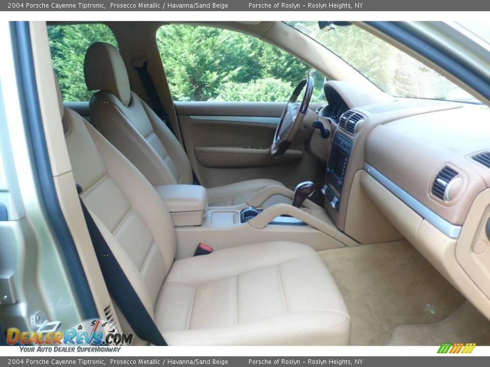 2004 Porsche Cayenne Tiptronic Prosecco Metallic / Havanna/Sand Beige Photo #16