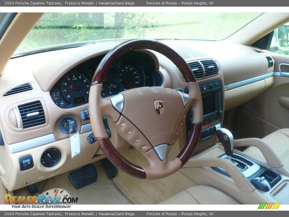 2004 Porsche Cayenne Tiptronic Prosecco Metallic / Havanna/Sand Beige Photo #19
