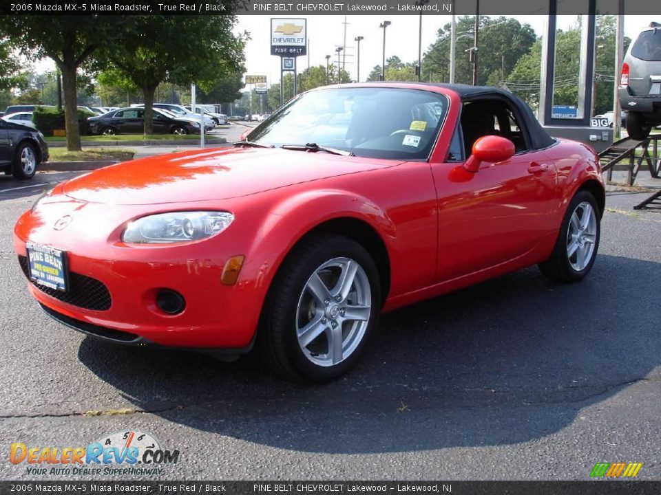 2006 Mazda MX-5 Miata Roadster True Red / Black Photo #1