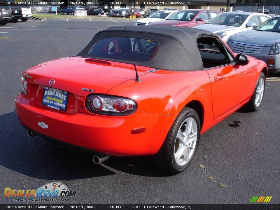 2006 Mazda MX-5 Miata Roadster True Red / Black Photo #4